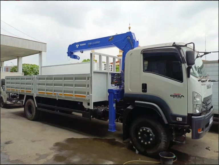 isuzu giga fvr karoseri bak dan crane